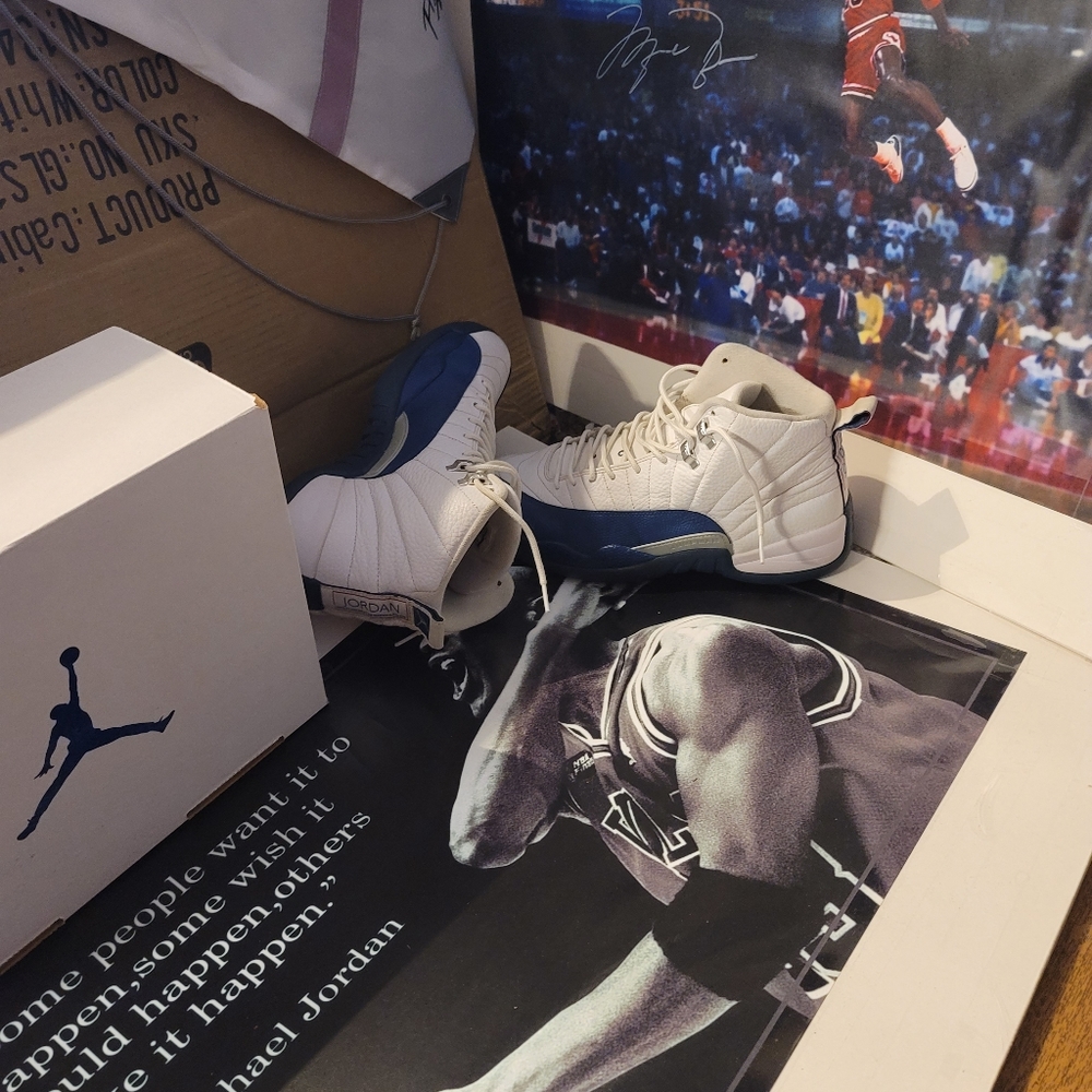 Jordan Retro 12 French Blue 10.5 - Picture 3 of 15